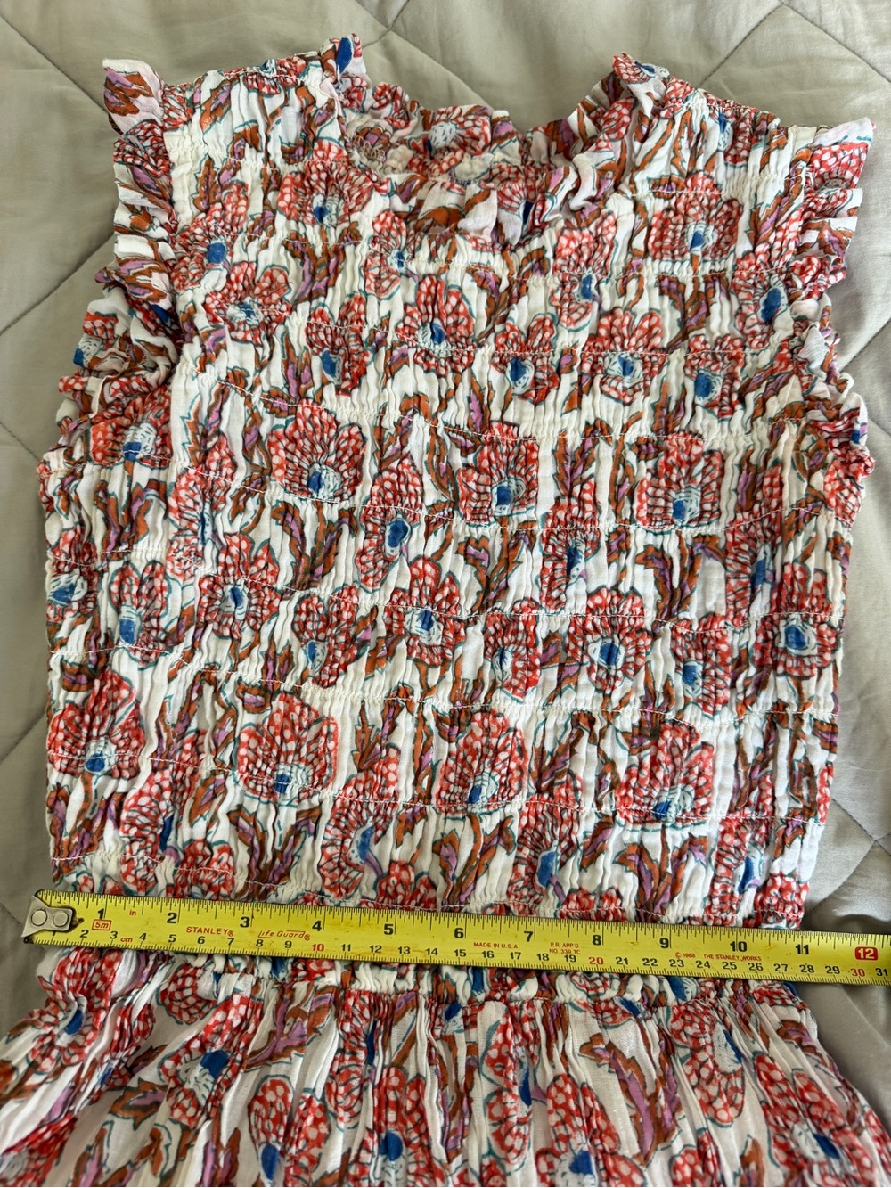 Oliphant Floral Smocked Maxi Dress - Picture 7 of 8